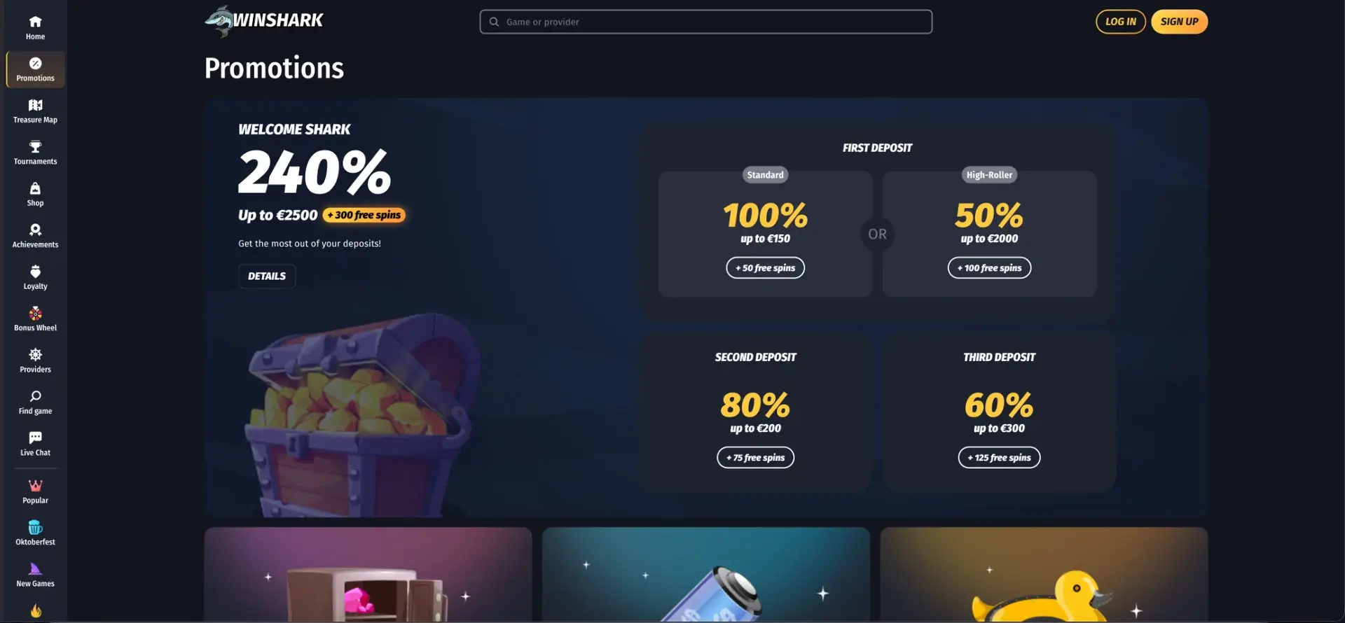 Winshark promotions overview for Australian players